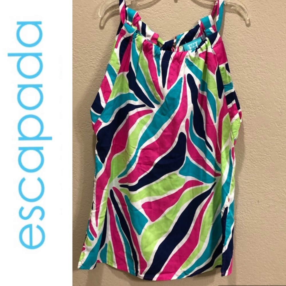 Escapada women's Print top (NWOT)